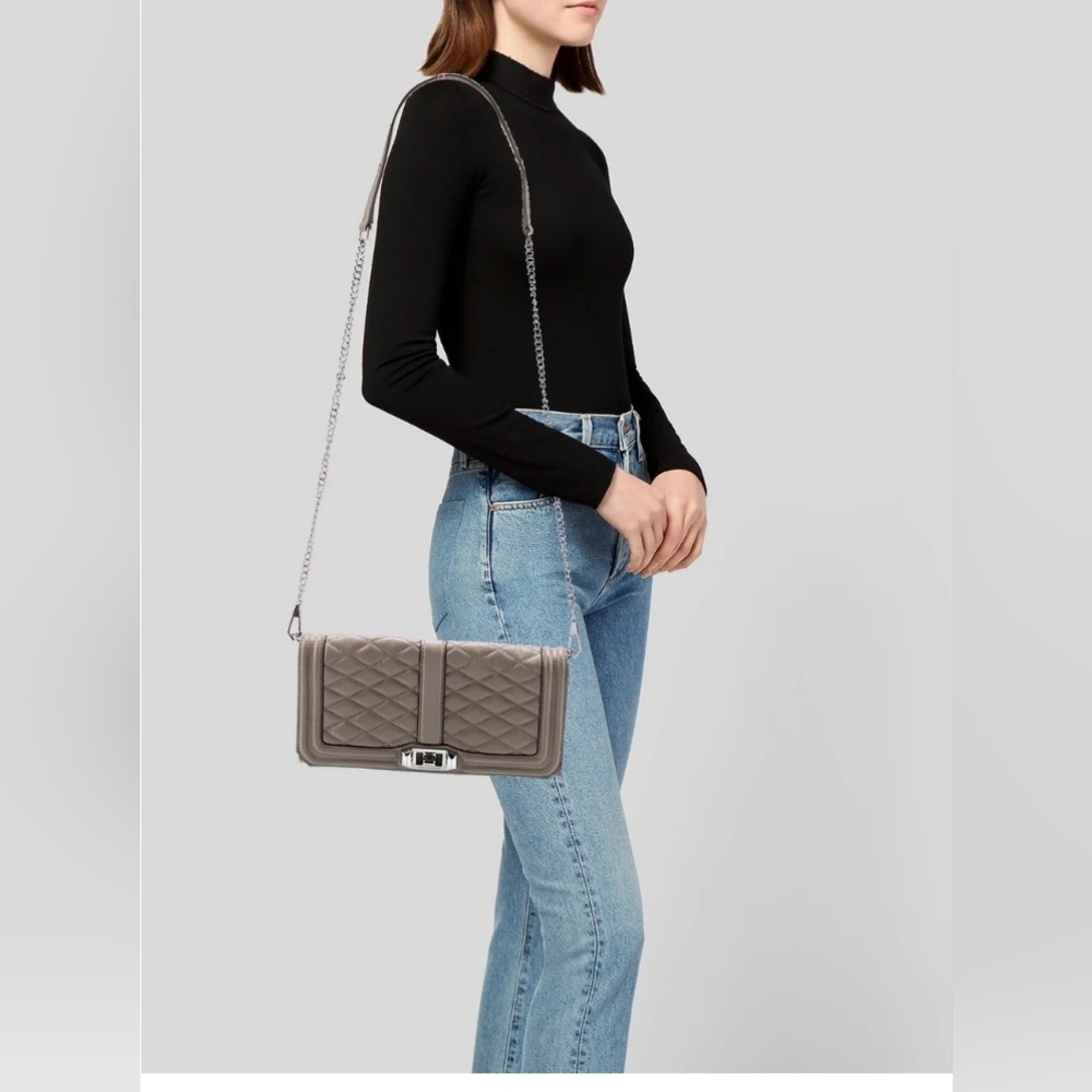 Rebecca Minkoff Quilted Love Clutch - Picture 8 of 8